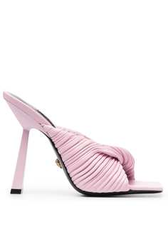 Versace мюли с плиссировкой