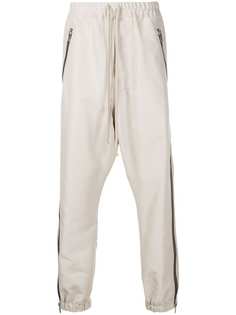 Rick Owens спортивные брюки с молниями
