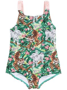 Kenzo Kids купальник с принтом