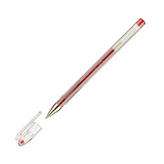 Ручка гелев. Pilot BL-G1-5T-R прозрачный d=0.3мм красные сменный стержень 1стерж. линия 0.3мм 12 шт./кор.