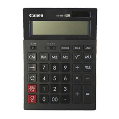 Калькулятор Canon AS-888 II, 16-разрядный, черный