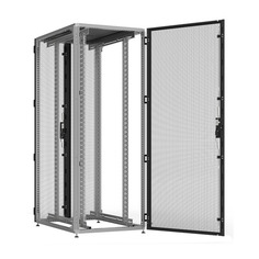Шкаф серверный ITK ZPAS, 42U, 600х2000х1000 мм, нагрузка до 1360кг, черный [zp05-42u-0610-pp]