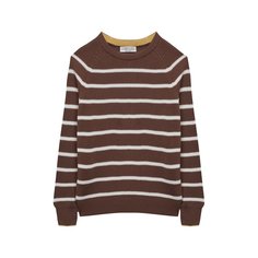 Хлопковый пуловер Brunello Cucinelli