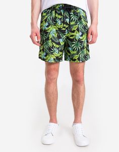 Пляжные шорты с растительным принтом Gloria Jeans