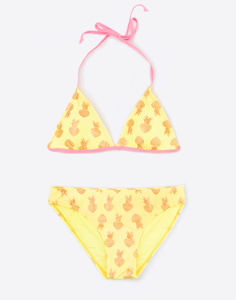 Жёлтый купальник-бикини с ананасами для девочки Gloria Jeans