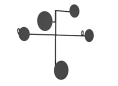 Вешалка настенная vianela (la forma) черный 52x40x5 см.