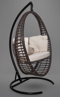 Подвесное кресло-кокон derbent (лаура) коричневый 110x195x110 см. L'aura
