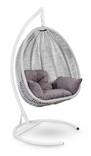 Подвесное кресло marbella (лаура) серый 110x195x110 см. L'aura