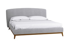 Кровать сканди лайт 1.4 (r-home) серый 170x109x230 см.