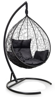 Подвесное кресло-кокон sevilla (лаура) черный 110x195x110 см. L'aura