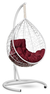 Подвесное кресло-кокон sevilla comfort (лаура) белый 110x195x105 см. L'aura