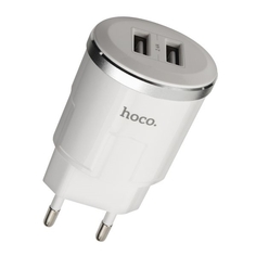 Сетевое зарядное устройство Hoco C38A Thunder белый