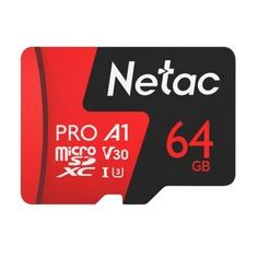 Карта памяти MicroSD Netac 64GB P500 Extreme Pro (NT02P500PRO-064G-S)