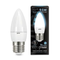 Лампа LED Gauss Свеча 9.5W 950lm 4100К E27