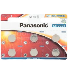 Батарейка Panasonic Power Cells CR2025, цена за блистер 6 шт