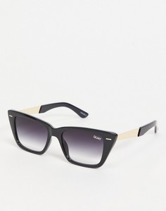 Женские очки «кошачий глаз» в черной оправе Quay Prove It-Черный цвет