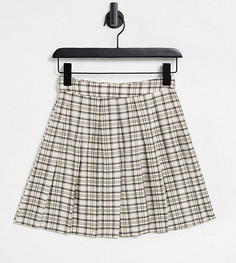 Летняя теннисная юбка в клетку Reclaimed Vintage Inspired-Многоцветный