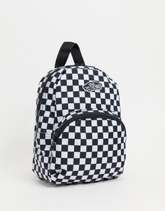 Мини-рюкзак в черно-белую шахматную клетку Vans Got This-Черный цвет