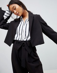 Комбинируемый укороченный блейзер ASOS DESIGN-Синий