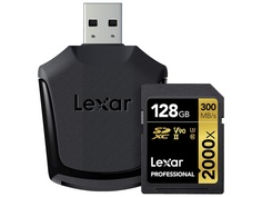 Карта памяти 128Gb - Lexar SDXC Class10 UHS-II LSD128CB2000R