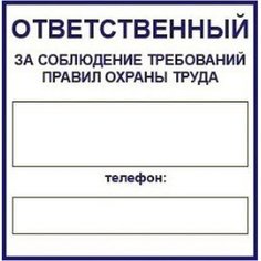 Наклейка информационная REXXON