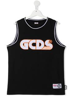 Gcds Kids топ с вышитым логотипом