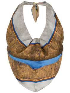 Amir Slama блузка с вырезом халтер