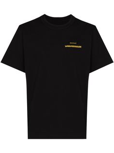 Sacai футболка с надписью