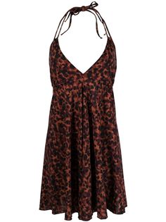 PQ Swim пляжное платье с леопардовым принтом