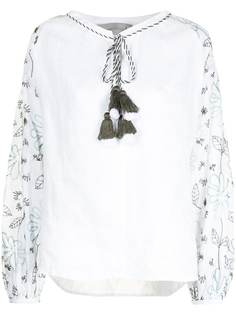 Silvia Tcherassi блузка с кисточками