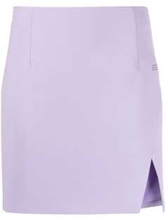 Off-White юбка мини с разрезом