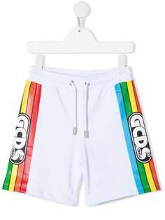 Gcds Kids спортивные шорты с логотипом на лампасах