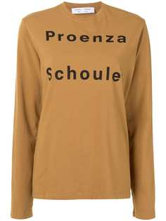Proenza Schouler White Label LONG SLEEVE LOGO T-SHIRT