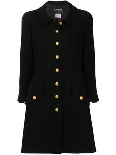 Chanel Pre-Owned короткое пальто 1996-го года в стиле милитари