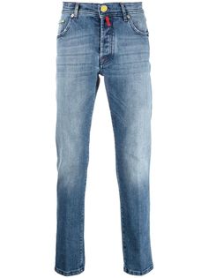 Kiton джинсы с эффектом потертости