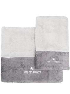 ETRO HOME набор полотенец с вышитым логотипом