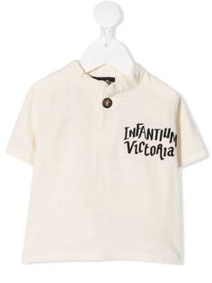 INFANTIUM VICTORIA футболка с вышитым логотипом