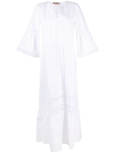 TWINSET ярусное платье с вышивкой