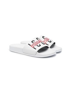 Dsquared2 Kids шлепанцы с принтом Icon