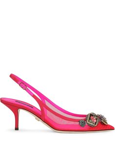 Dolce & Gabbana декорированные туфли с ремешком на пятке