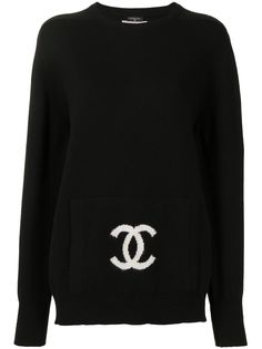 Chanel Pre-Owned джемпер 1994-го года с логотипом