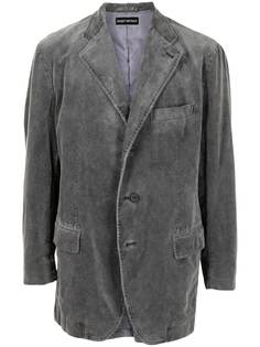 Issey Miyake Pre-Owned фактурный пиджак с заостренными лацканами