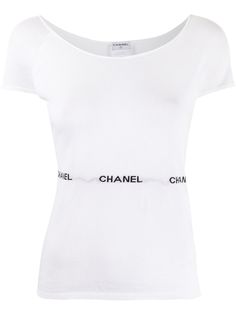 Chanel Pre-Owned футболка 2004-го года с логотипом