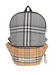 Burberry Kids рюкзак-трансформер из ткани ECONYL® в клетку Vintage Check