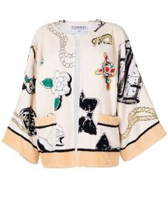 Chanel Pre-Owned жакет 1995-го года с принтом