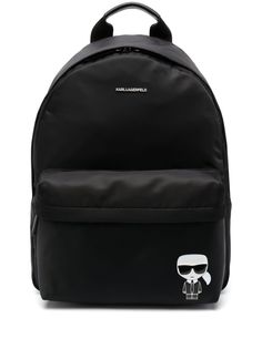 Karl Lagerfeld рюкзак на молнии с нашивкой-логотипом
