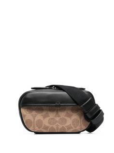 Coach поясная сумка из канваса