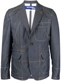 Junya Watanabe однобортный пиджак из денима