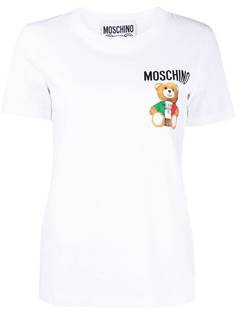 Moschino футболка с принтом Italian Teddy Bear