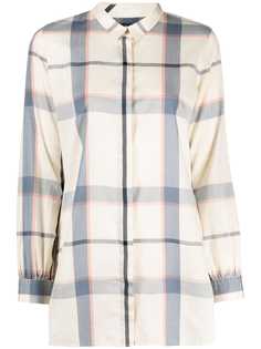 Barbour клетчатая рубашка с длинными рукавами